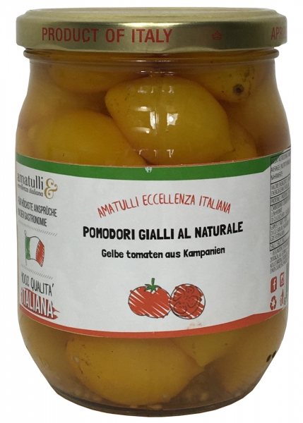 Pomodori Gialli da Serbo - gelbe Tomaten vom Vesuv 540g
