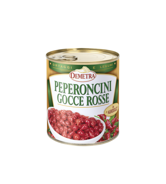 PEPERONCINI GOCCE ROSSE IN AGRODOLCE / SÜSS-SÄURE