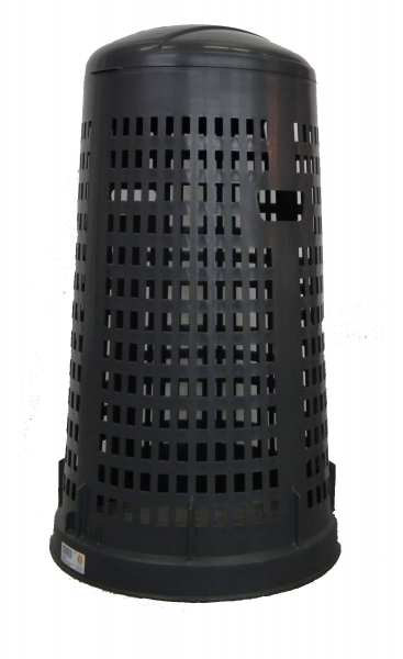 Müllsackständer 110 - 120 lt mit Deckel Mülleimer Abfalleimer Grau