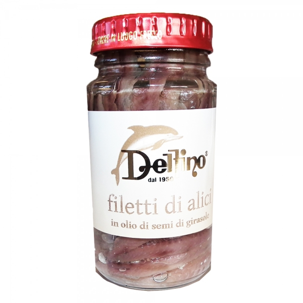 Sardellenfilets Filetti di alici - Delfino 130g