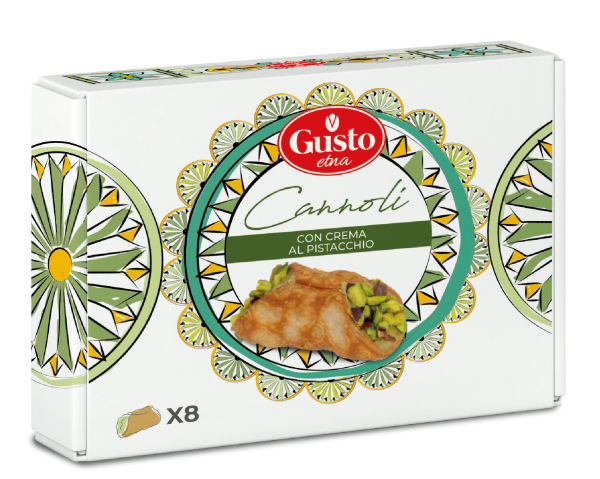 Gusto Etna Cannoli mit Pistaziencreme&amp;gehackte Pistazien 210gr