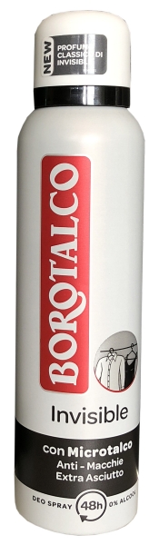 Roberts Borotalco Deo Spray Invisible 150ml