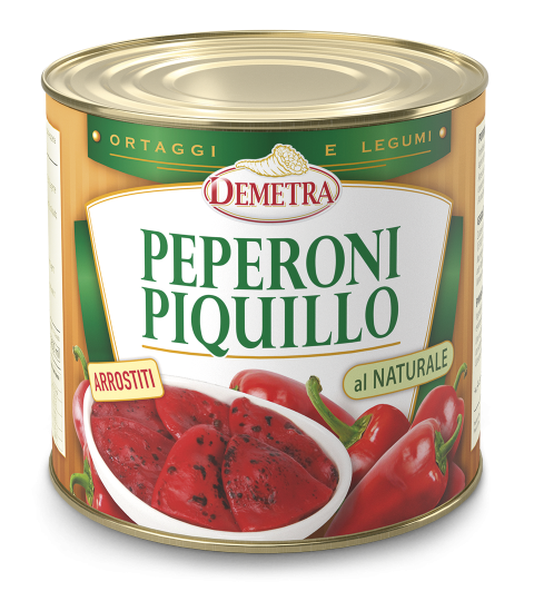 PEPERONI PIQUILLO ARROSTITI / GEGRILLTE PIQUILLO-PAPRIKA 2,5 Kg