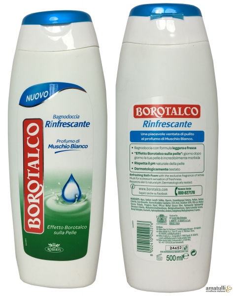 Roberts Borotalco Badeschaum 500ml Rinfrescante Nuovo