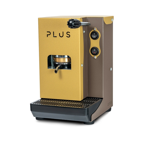 Aroma - PLUS Espressomaschine Tortora / Gold - Taubengrau ESE