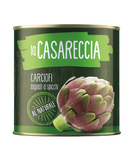 Artischockenherzen geviertelt / Carciofi al naturale 2,5Kg Dose
