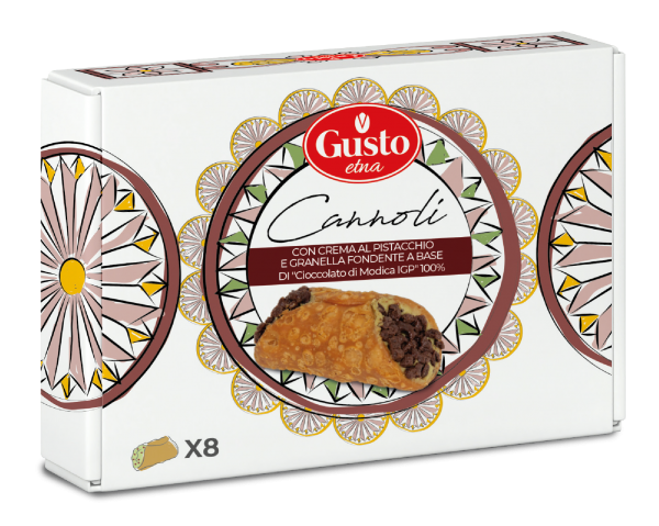 Gusto Etna Cannoli mit Pistaziencreme&amp;Modica-Schokolade Chips 210g