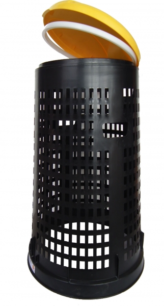 Müllsackständer 110 - 120 lt mit Deckel Mülleimer Abfalleimer Gelb