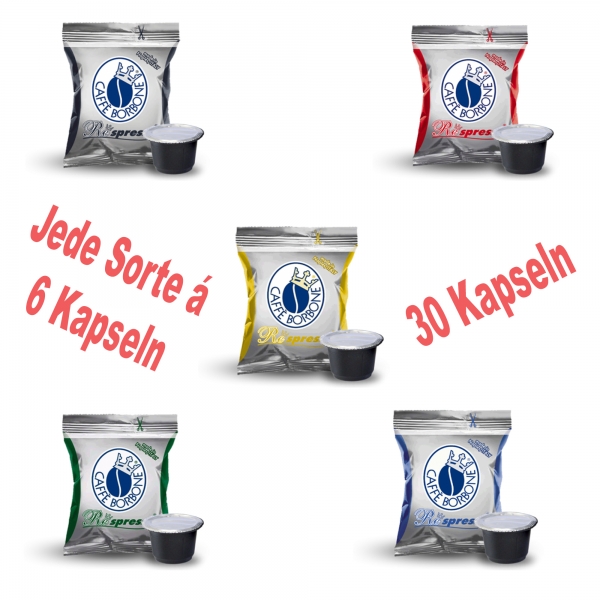 Probierkarton Espresso Nespresso Kapseln 30 Stück