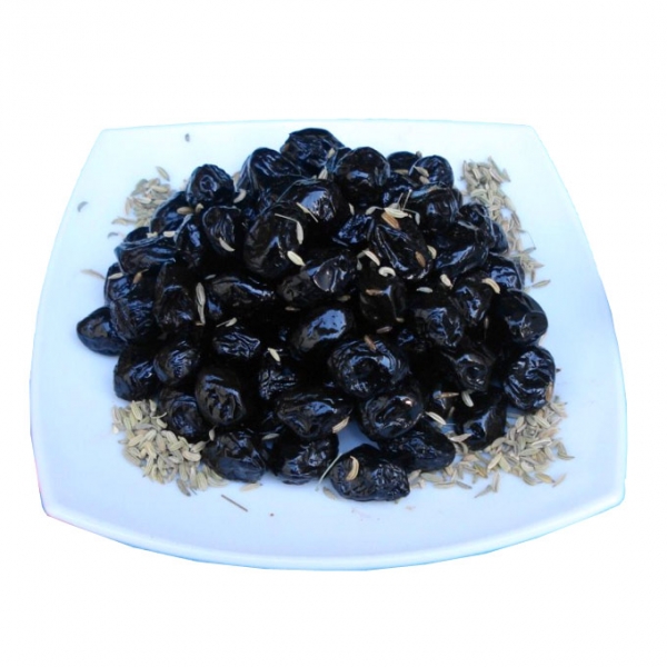 Olive Nere al Forno - schwarze Oliven gebacken 5KG Eimer